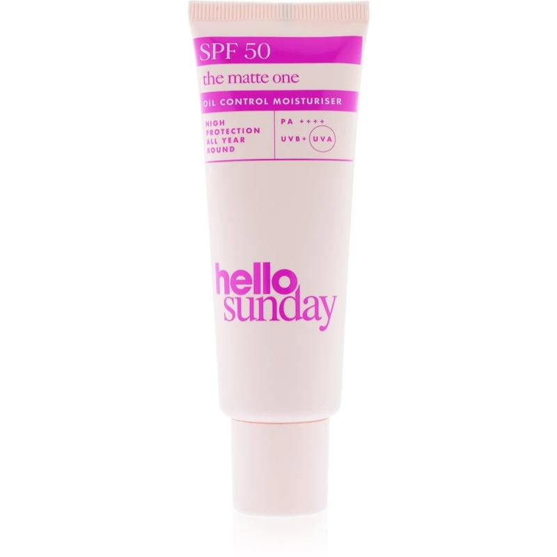 hello sunday the matte one matující podkladová báze pro mastnou a problematickou pleť SPF 50 50 ml