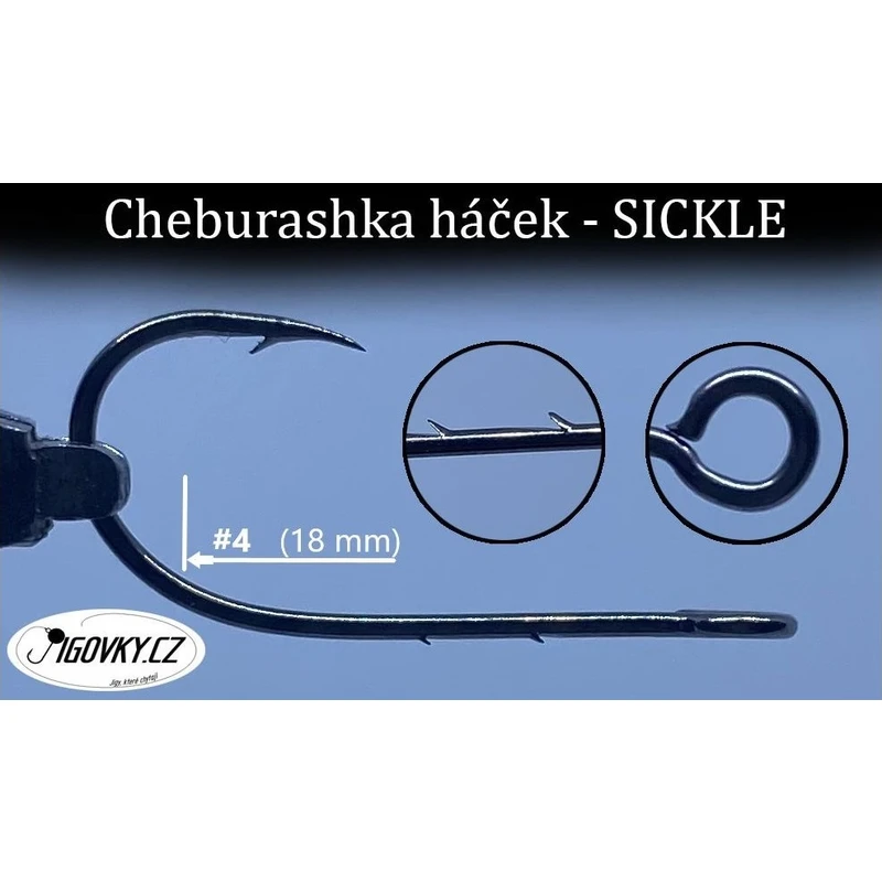 Jigovkycz cheburashka háček sickle - 3/0