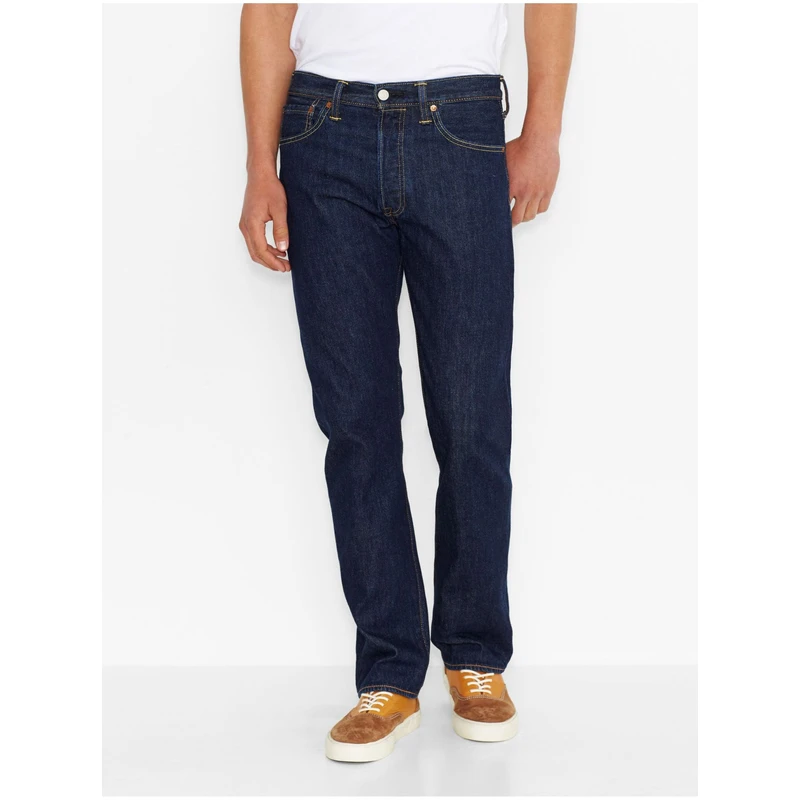 Levi's Tmavě modré pánské straight fit džíny Levi's® 501 Onewash - Pánské