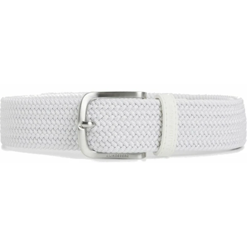 J.Lindeberg Bernhard Elastic Golf Belt White 100