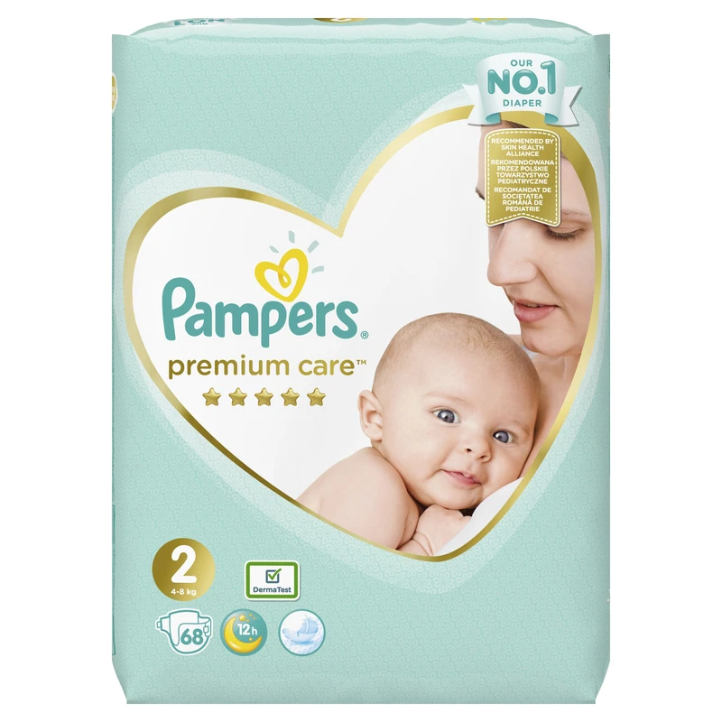 Pampers Premium Care plenky 2 (4 - 8 kg) 68 ks