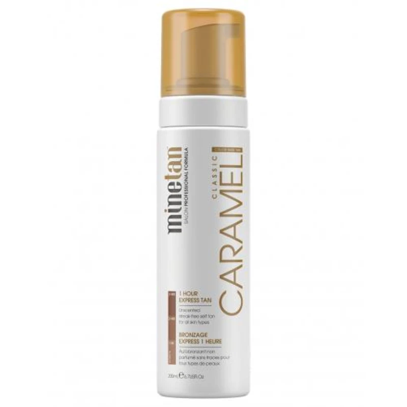 Minetan Samoopalovací pěna pro zlatavé opálení Caramel (Classic 1 Hour Express Tan) 200 ml