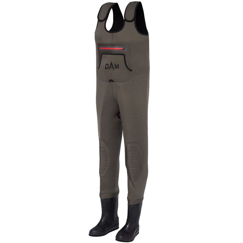 Dam brodící kalhoty break point neoprene wader bootfoot felt grey bl - m 40-41