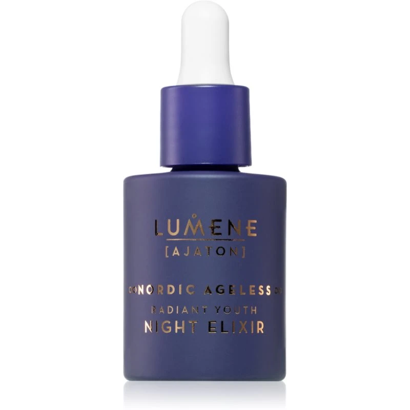 Lumene AJATON Nordic Ageless vyživující noční sérum proti vráskám 30 ml