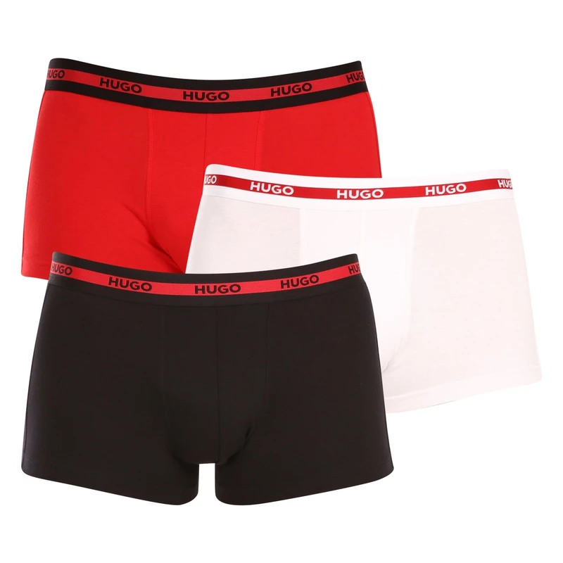 3PACK pánské boxerky Hugo Boss vícebarevné