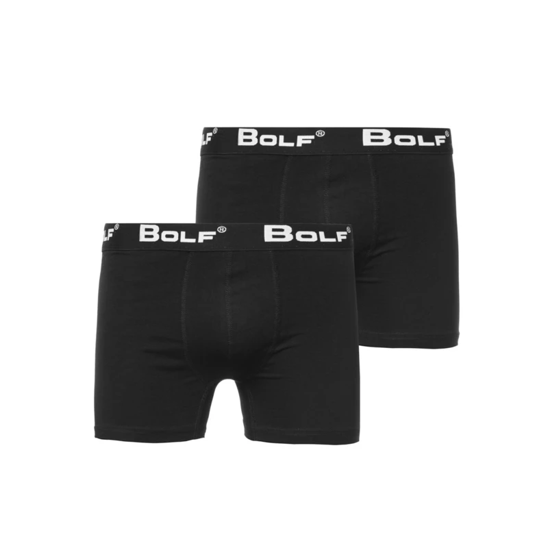 Černé pánské boxerky Bolf 0953-2P 2 PACK