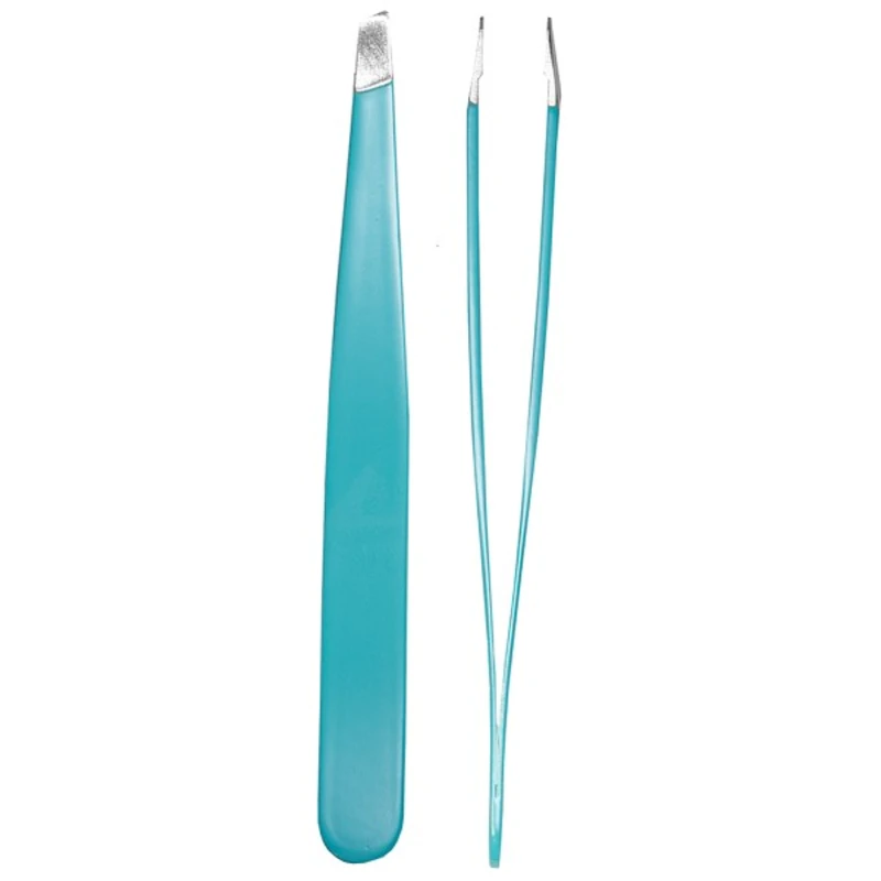 DuKaS Solista 184 pinzeta se zešikmeným koncem Stainless Turquoise 9,5 cm