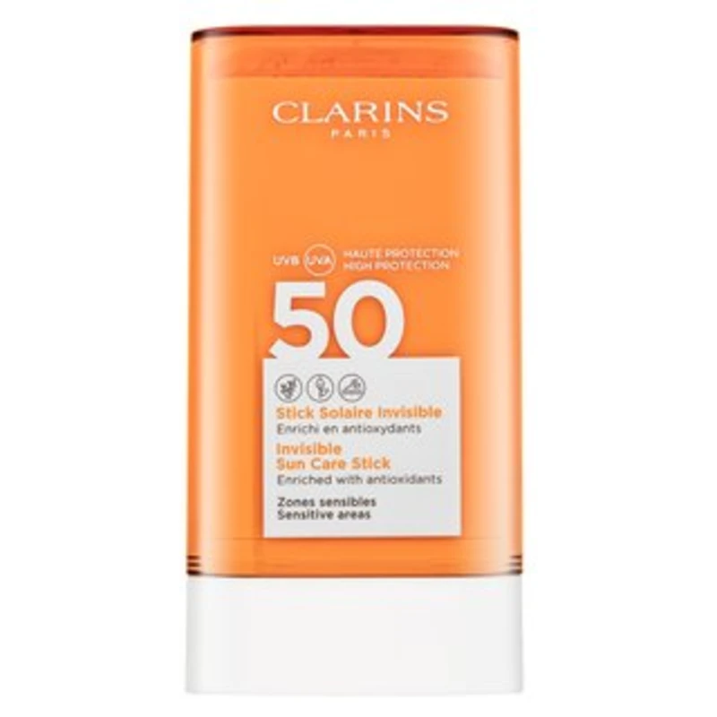 Clarins Invisible Sun Care Stick ochranná tyčinka na citlivá místa SPF 50 17 g