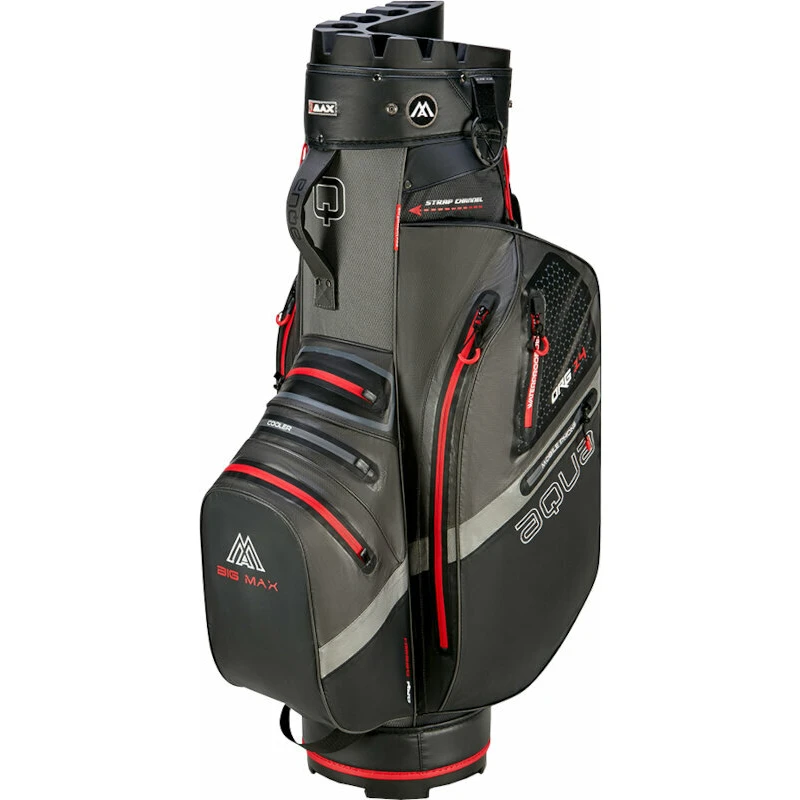 Big Max Aqua Silencio 4 Organizer Charcoal/Black/Red Cart Bag