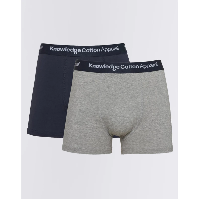 Knowledge Cotton 2-Pack Underwear 1012 Grey Melange M