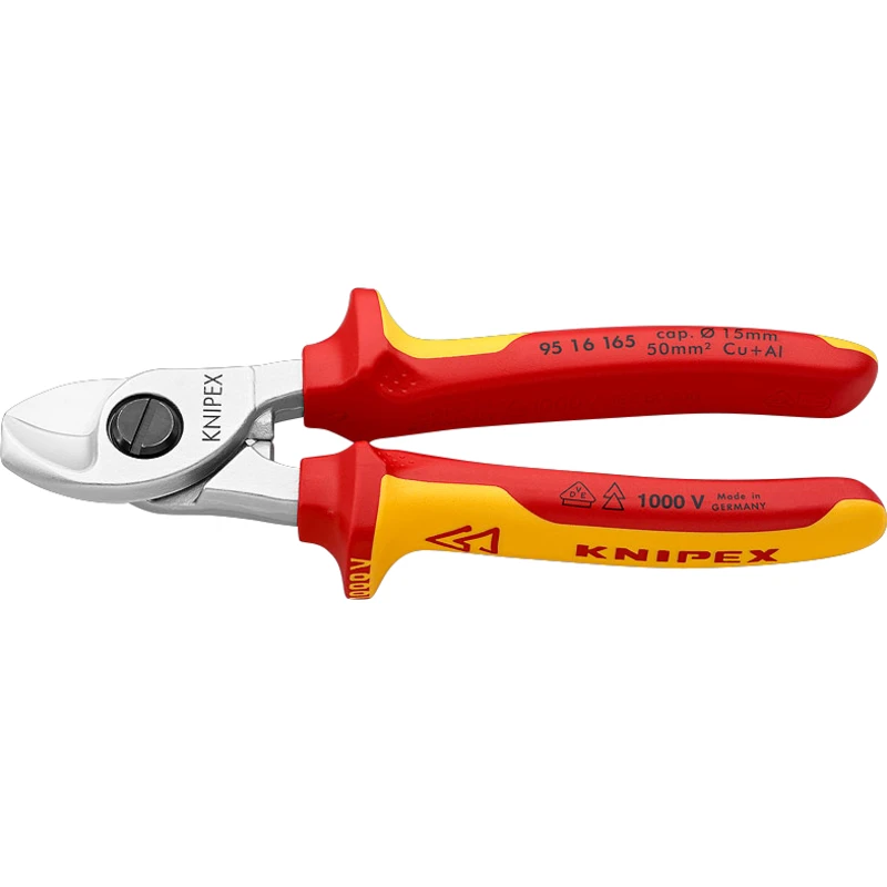 Kabelové nůžky Knipex 95 16 165 do 1000V 165mm do průměru 15mm nebo 50mm2