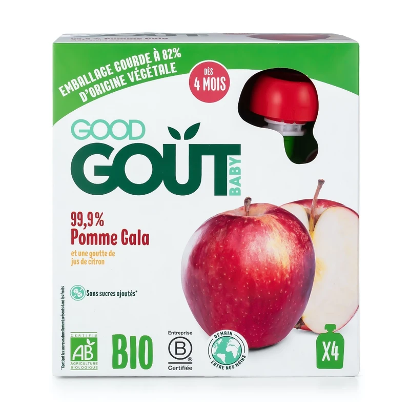 4x GOOD GOUT BIO Jablko 85 g