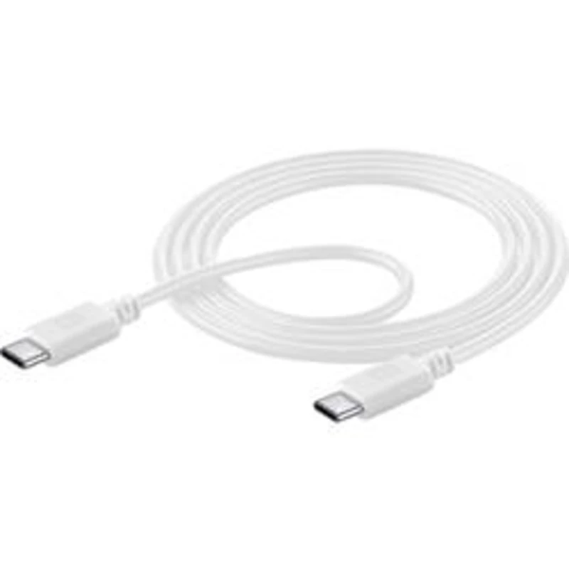 Datový kabel CELLULARLINE s konektory 2x USB-C (PD) 1,2m bílý