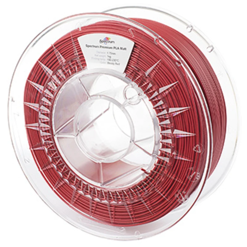 Spectrum 3D filament, PLA Matt, 1,75mm, 1000g, 80240, bloody red