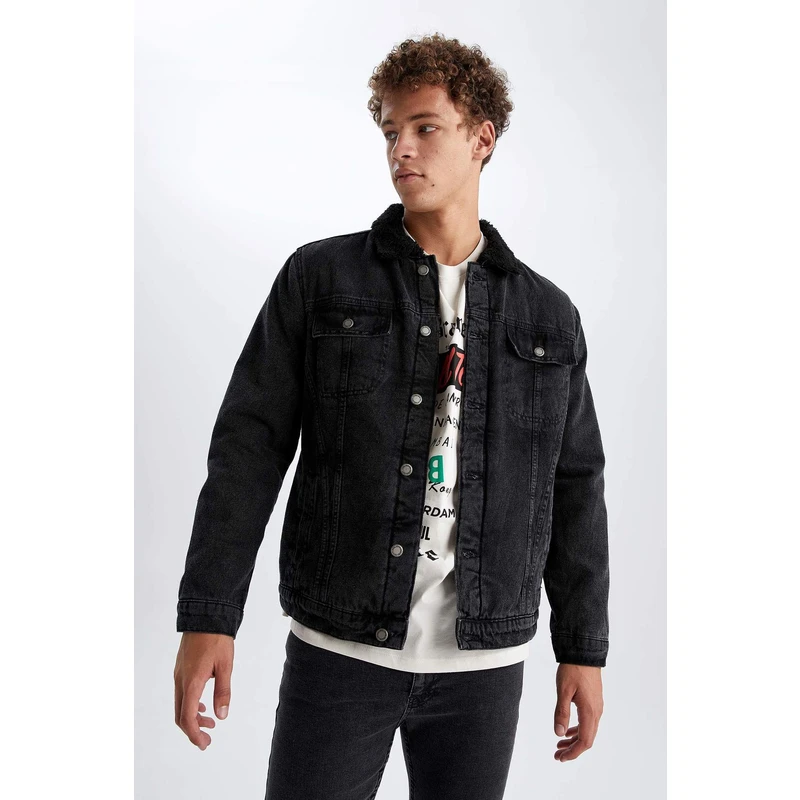 DEFACTO Slim Fit Sustainable Agriculture Jean Jacket