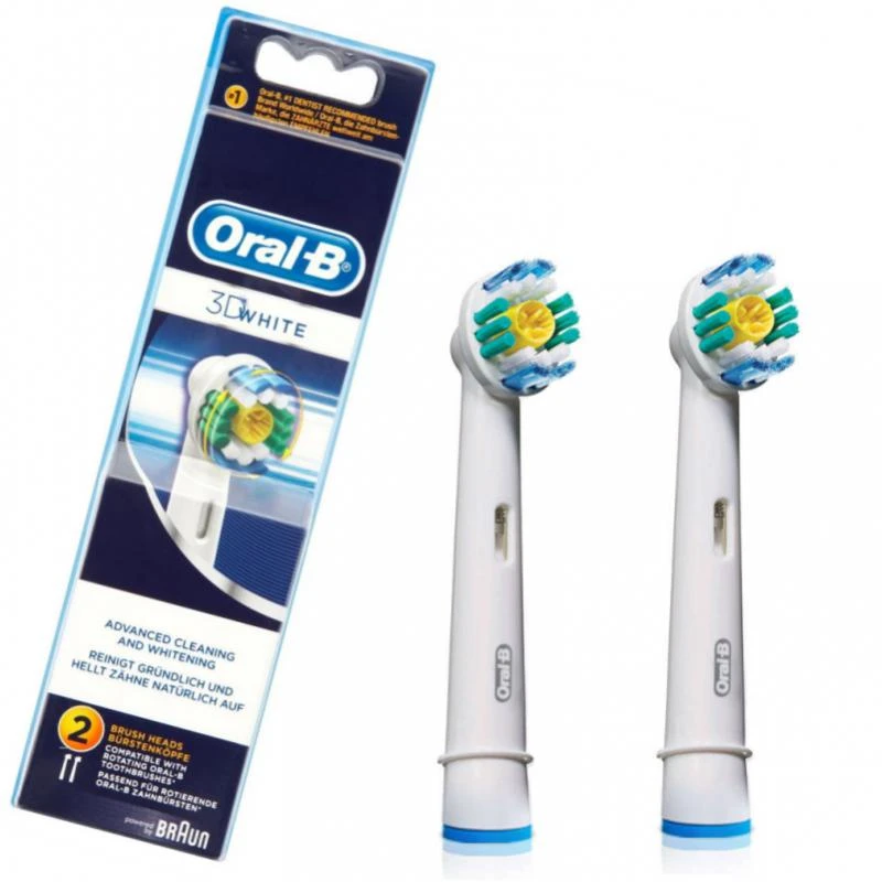 Náhradní hlavice náhradní kartáčky oral-b eb1823dwhite 3d white luxe, 2ks