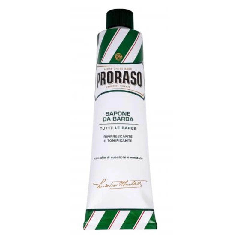 Osvěžující krém na holení Proraso Green - eukalyptus (150 ml)