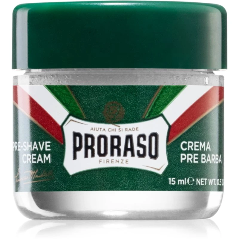 Proraso Green krém před holením cestovní pro muže 15 ml