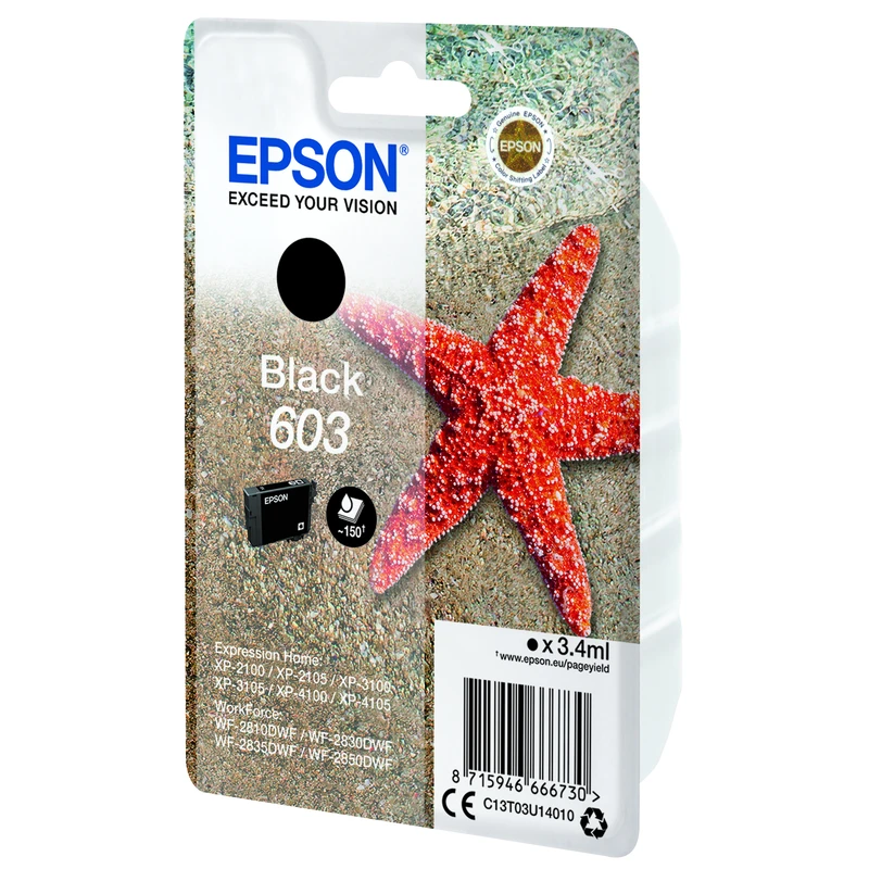 Epson 603 černá (black) originální cartridge