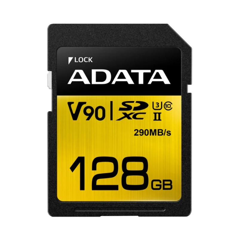 A-Data Premier ONE SDXC UHS-II U3128GB | 
Class 10, rychlost 290/260MB/s (ASDX128GUII3CL10-C)