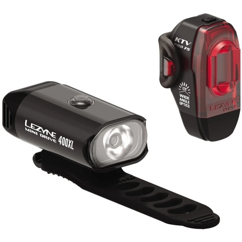 Lezyne Mini Drive 400 / KTV Pro Pair Black