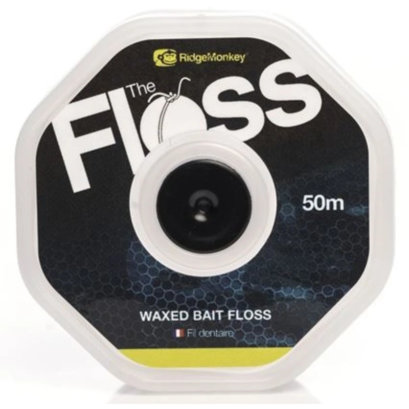 RidgeMonkey šňůrka The Floss Waxed Bait Floss 50m