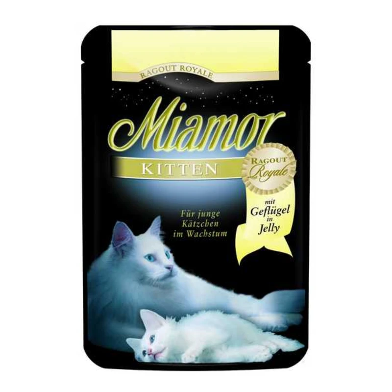 Kapsička MIAMOR Ragout Royale kitten drůbeží v želé 100g