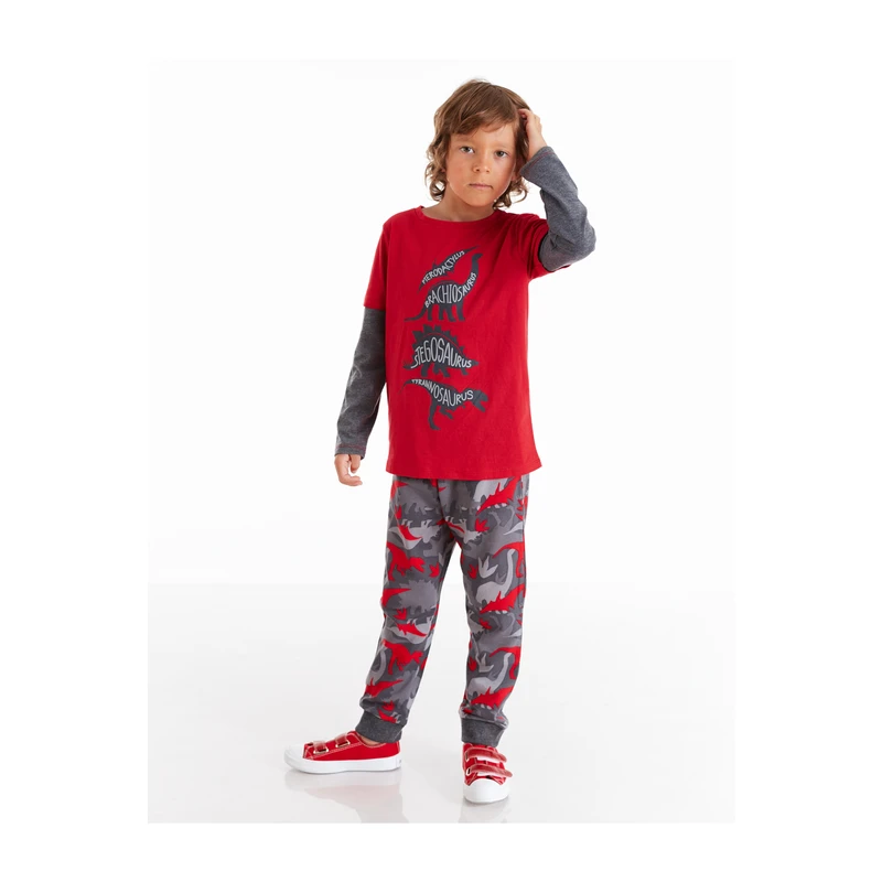 Mushi Dino Gang Boy T-shirt Trousers Set