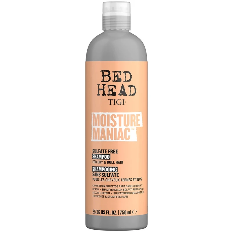 TIGI Bed Head Moisture Maniac čisticí a vyživující šampon pro suché vlasy 400 ml