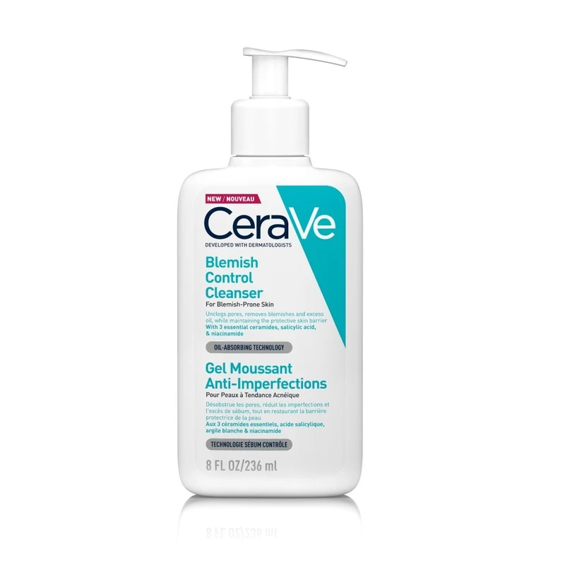 CeraVe Blemish Control čisticí gel proti nedokonalostem aknózní pleti 236 ml