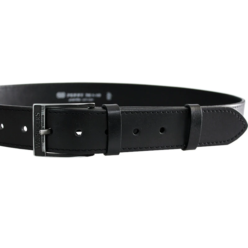 Penny Belts Pánský kožený opasek 17-1-60 black 90 cm