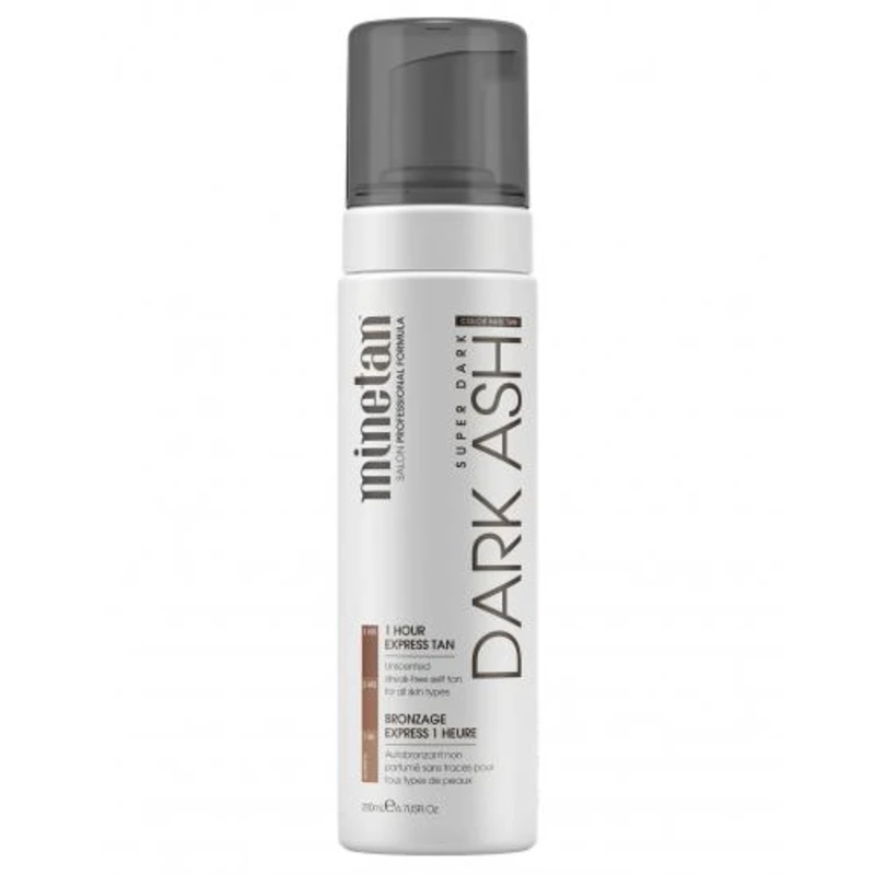 Minetan Samoopalovací pěna pro ultra tmavé opálení Dark Ash (1 Hour Express Tan) 200 ml