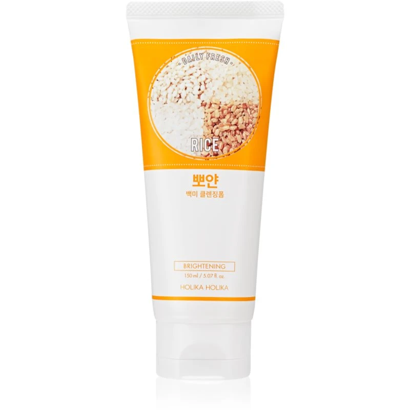 Holika Holika Daily Fresh Rice hydratační čisticí pěna pro suchou pleť 150 ml