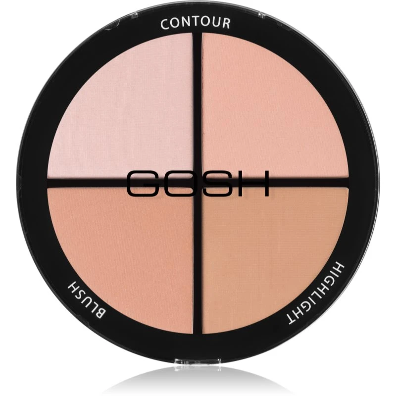 Gosh Contour'n Strobe konturovací a rozjasňující paleta odstín 001 Light 15 g