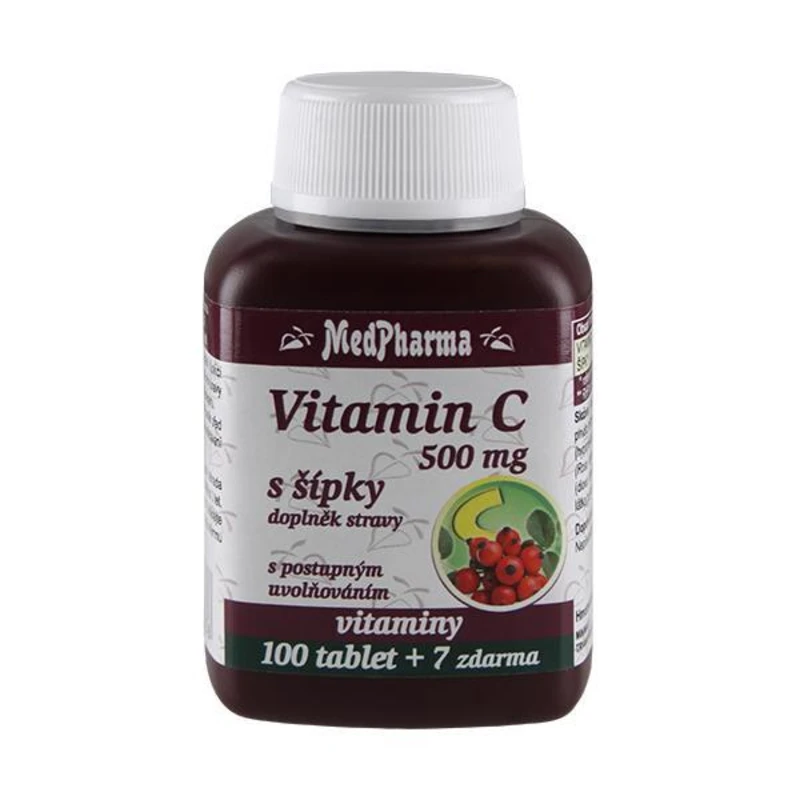 MedPharma Vitamín C 500 mg s šípky 107 tablet