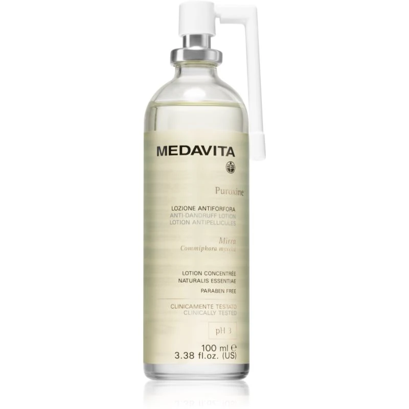 Medavita Puroxine Anti-Dandruff Lotion bezoplachová péče na vlasovou pokožku proti lupům 100 ml