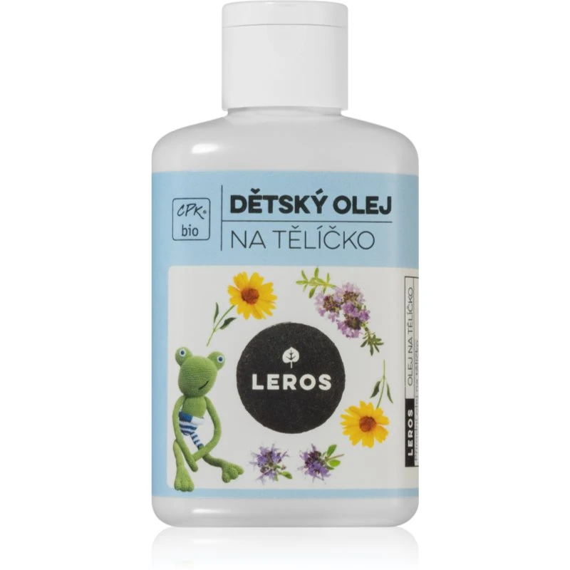 Leros BIO Baby oil divoký tymián & měsíček masážní olej pro dětskou pokožku 100 ml