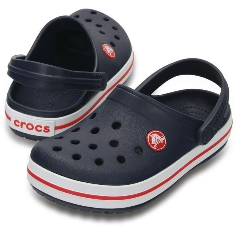 Crocs Kids' Crocband Clog Navy/Red 25-26