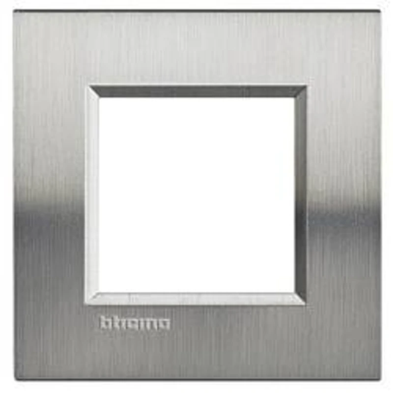 Bticino Living.Light rámeček 2moduly broušená ocel LNA4802ACS