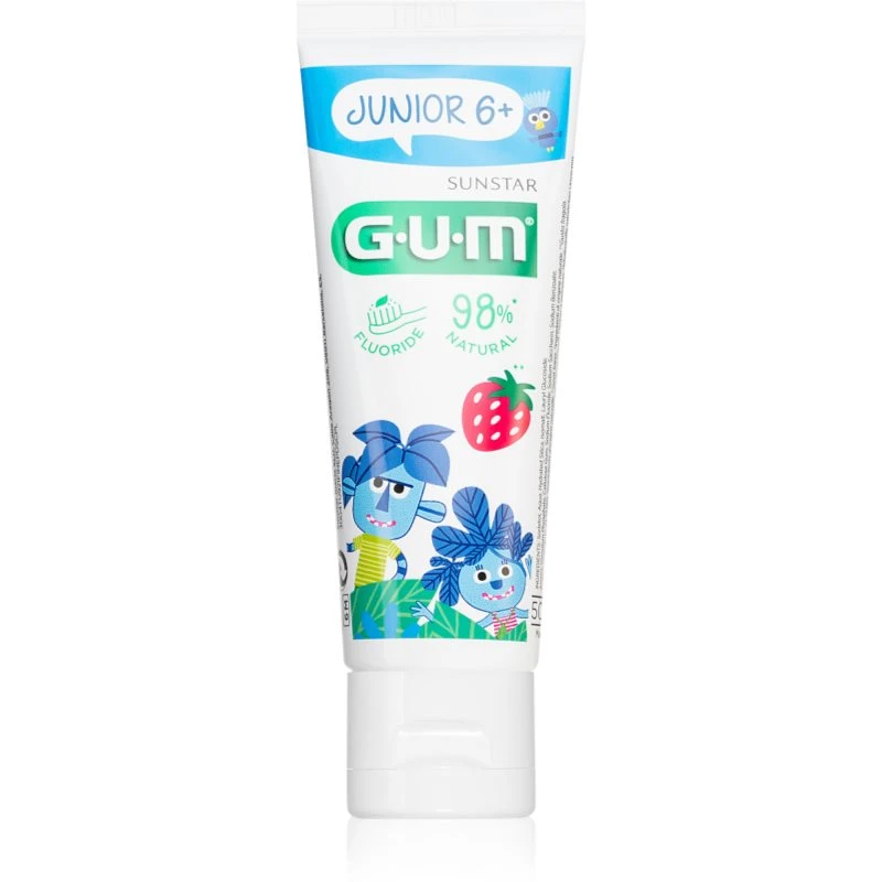 G.U.M Junior 6+ zubní gel pro děti příchuť Strawberry 50 ml