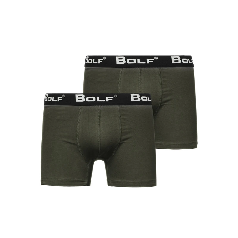 Khaki pánské boxerky Bolf 0953-2P 2 PACK