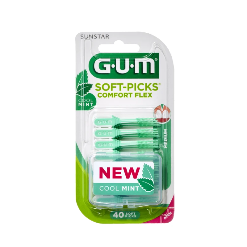 GUM Gumové mezizubní kartáčky SoftPicks Comfort Flex Mint 40 ks