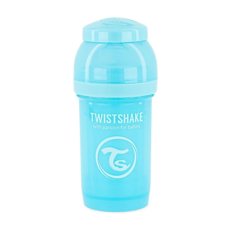 TWISTSHAKE Láhev kojenecká Anti-Colic 180 ml - pastelově modrá