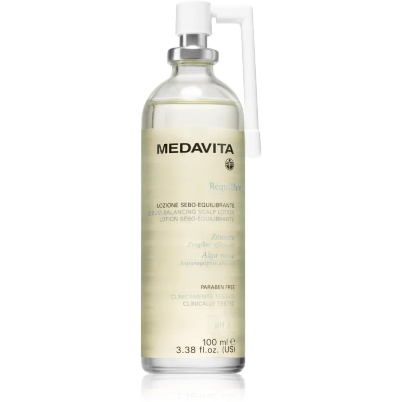 Medavita Requilibre Sebum-Balancing Scalp Lotion bezoplachová péče na vlasovou pokožku pro mastnou pokožku hlavy 100 ml