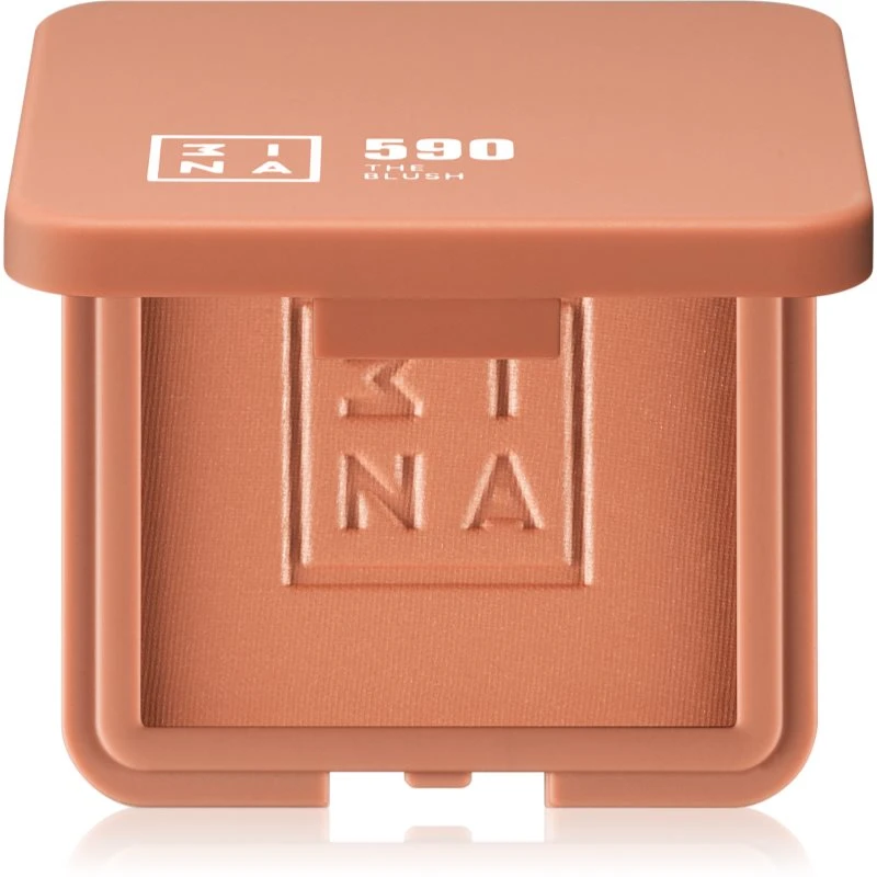 3INA The Blush kompaktní tvářenka odstín 590 Brown Red 7,5 g