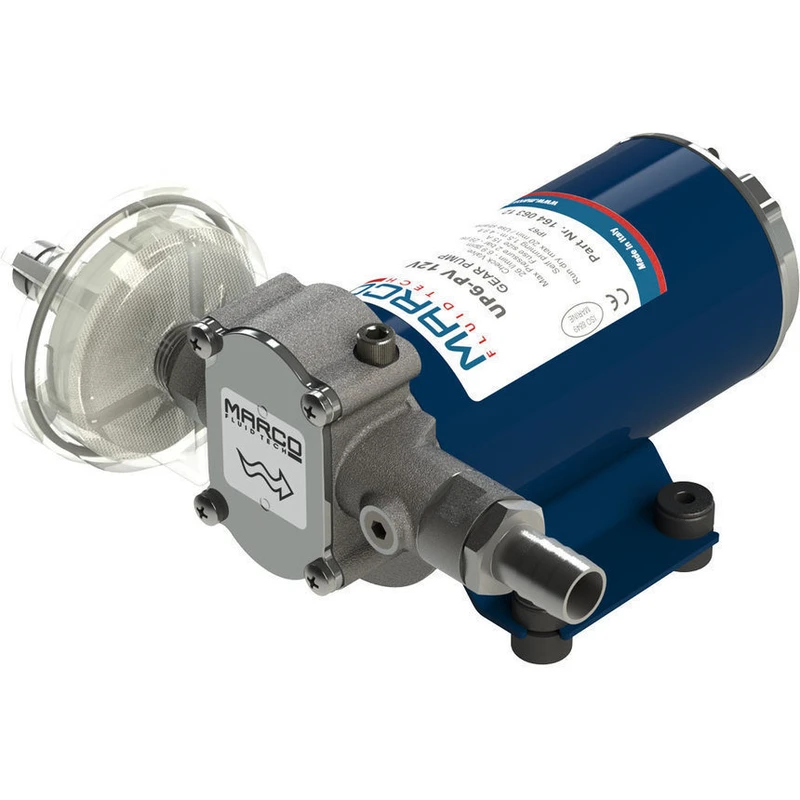 Marco UP6-PV PTFE Gear pump with check valve 26 l/min - 24V