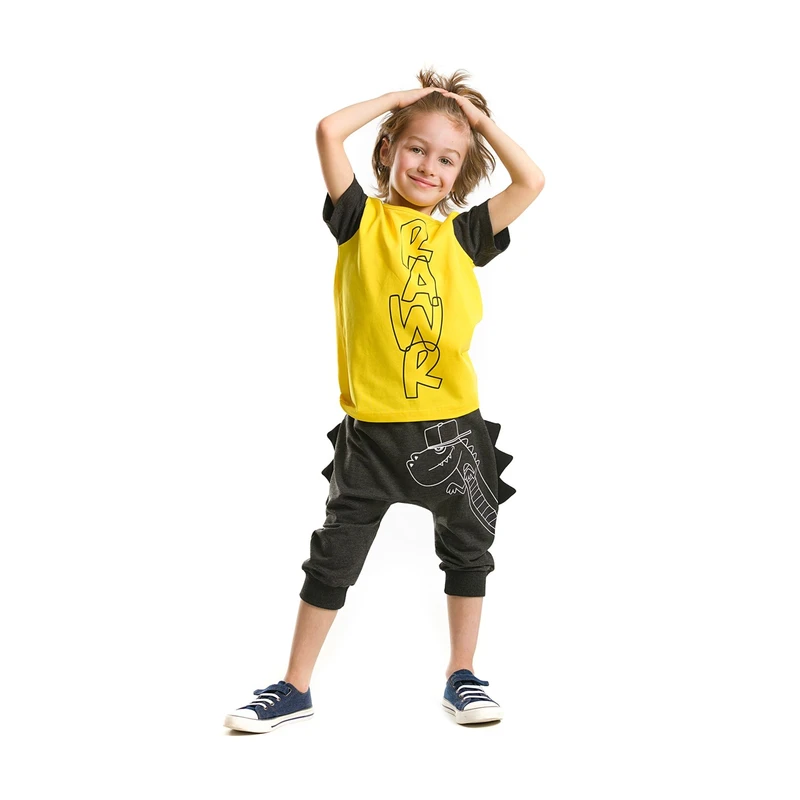 Denokids Serrated Rawr Baggy Set