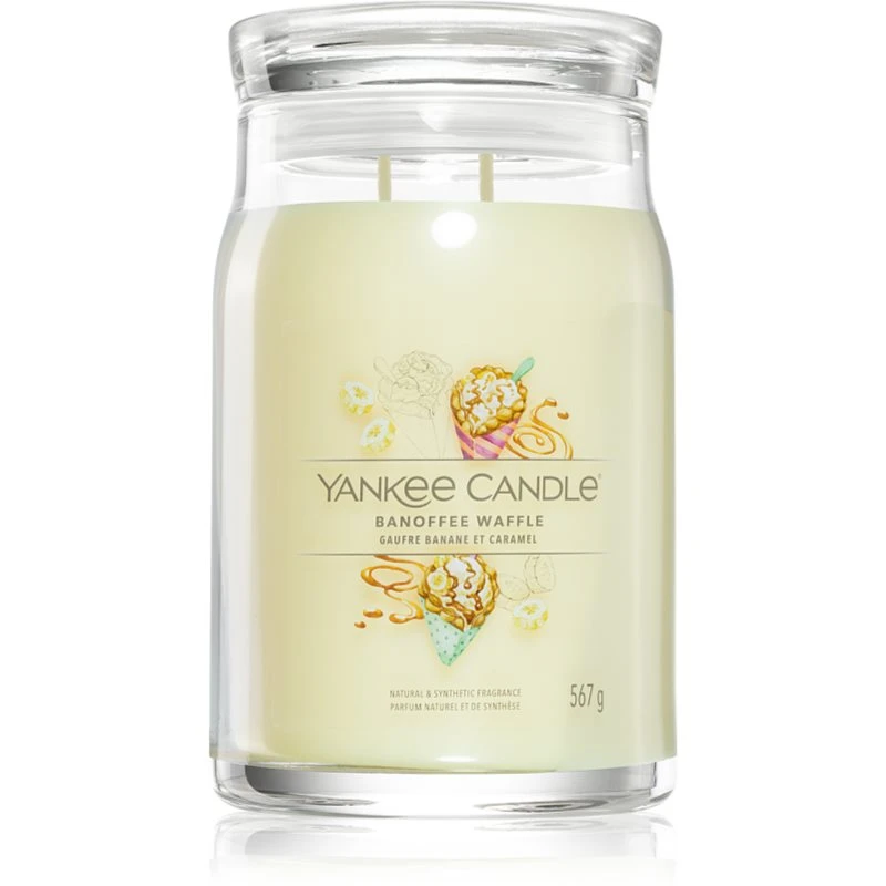 Yankee Candle Banoffee Waffle vonná svíčka Signature 567 g