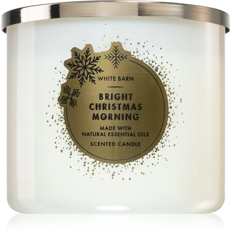 Bath & Body Works Bright Christmas Morning vonná svíčka I. 411 g