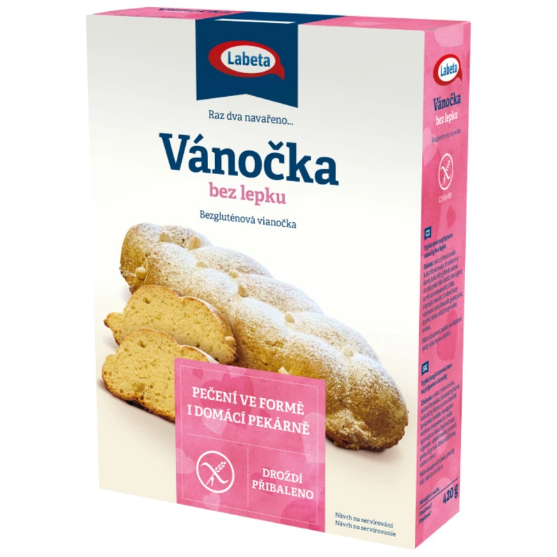 LABETA A.S. Vánočka bez lepku 420 g